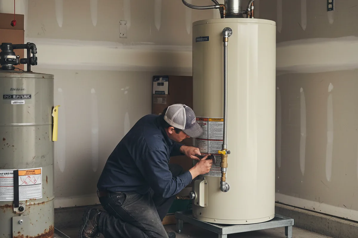 Water heater and shutoff valve replacement in Otisville